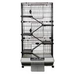 Little Friends Chatsworth Triple 80cm Small Animal Rat Cage, Grey/White