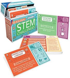 Carson Dellosa 140351 Cartes d'apprentissage Seasonal STEM Challenges