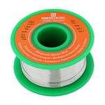 Solder Wire Rosin Core Lead Free OD0.02in (0.6mm) Flux 2.5% PB Free Sn99 Ag0.3 Cu0.7 Flow 0.11lb. for High Precision Electronics Soldering DIY Repair