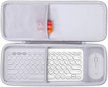 co2CREA Duro Viajar Caja Estuche Funda para Logitech K380 Teclado Inalámbrico（Puede ser almacenado Logitech M355）（Funda Solo,no Contiene Juego de Teclado/Mouse）
