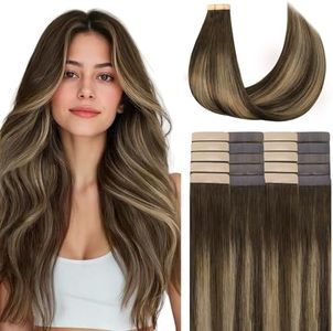 GOO GOO Tape in Hair Extensions Human Hair 28" 60g 20pcs #4/27/4