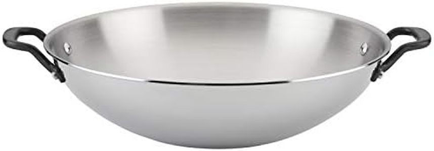 KitchenAid 5-Ply Clad Polished Stainless Steel Wok,15 Inch