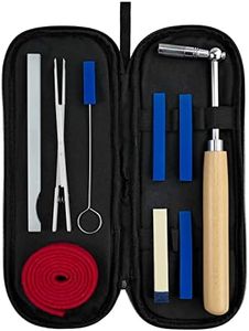 Professional Piano Tuning Kit, Piano Tuner Hammer Mute Kit Tools, Portable Piano Tuning Tools with Felt Temperament Strip and Case, 10 Pcs
