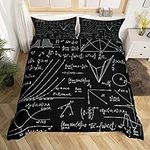 Mathematics Comforter Cover Dark Bl