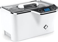 LifeBasis Ultrasonic Jewelry Cleaner, Professional Ultrasonic Cleaner Machine 20 Ounces (600ML) with Digital Timer, Watch Holder Ultrasonic Glasses Cleaner for Ring, Coin, Watch, Denture, (White)