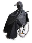 LTG PRO® Wheelchair Poncho Rain Coat Cover Waterproof Hooded Mobility Aid Unisex