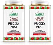 Snake Brand Prickly Heat Cooling Powder, 2-pack (Classic, 150g) by Snake Brand