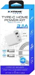 Xtreme 2-Piece Home Power Kit, 2-Port White Plug-in Charger & 4ft Type-C to Type-C Cable