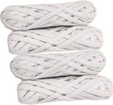NADA Men's and Women's Nada Dori Strings Cotton Thread - Large Pack of 25 meters (25 m Pack of4) II White II