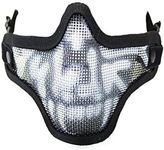 Nuprol Lower Face Skull Mesh Mask; Black