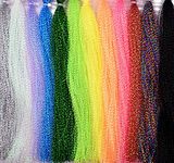 10PCS Multiple Colors Crystal Flash Spiral Line for Fly Fishing Flies Fly Tying Material (12 Colors Crystal Flash-SET C)