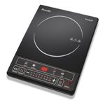 Preethi Trendy Plus 116 Induction Cooktop, 1600-Watt Electric Stove, Soft Touch Button (Black)