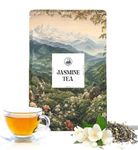 Dorje Teas Jasmine Darjeeling Loose Tea | 100g (Pack of 1) | Selim Hill Estate | Floral Flavour with Real Jasmine Buds | Promotes Sleep & Relaxation | Organic Whole Leaf Blend | 40 Cups