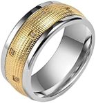 AmDxD Promise Rings 10 mm, Stainles