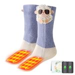 Heated Socks for Kids - Boys and Girls Foot Warmer Electric Heating Socks with 4000mah Battery, 3 Heating Levels