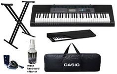 casio keyboard CTK-2550, 61-Keys Standard Keyboard with Keyboard Stand/Adapter/Bag and Dust Cover Combo Pack
