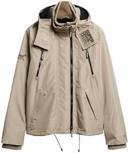 Superdry Men's Mountain Windcheater Jacket, Winter Twig Beige, XL