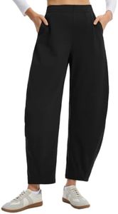 baleaf Women's Barrel Fleece Lined Pants Winter Warm Black S
