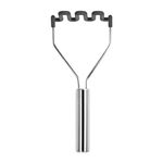 Tovolo Silicone Potato Masher (Black) - Meat Masher/Food Prep Tool with Ergonomic Design | High Heat Resistant | Non-Stick Kitchen Utensil