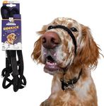 Heather's Heroes Sidekick Dog Headcollar with Leash - Sidekick Leash for Dogs, Effective Dog Training Tool for Leash Reactivity and Behavior Issues (Regular (3/8"), Black)