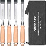 GREBSTK 9.5in Wood Chisel Set for W