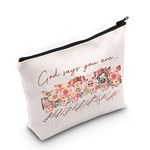 WZMPA Funny Pig Cosmetic Makeup Bag Pigs Lover Gift God Says You Are Unique Special Lovely Precious Strong Chosen Pig Zipper Pouch For Women Girls, God Says Pig, Fit