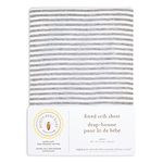 Burt's Bees Baby - Fitted Crib Sheet, Girls Boys & Unisex 100% Organic Cotton Crib Sheet for Standard Crib & Toddler Mattresses