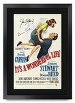 HWC Trading FR A3 It's a Wonderful Life James Stewart Gifts Printed Poster Signed Autograph Picture for Movie Memorabilia Fans - A3 Framed