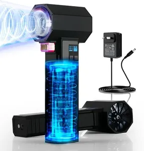 XOOPON Turbo Dryer Blower for Car Drying, Instantaneous Thrust 1600G & 220MPH, 4 Speeds, with LED Light, Cordless Car Dryer Air Blower-Car Dryer/Lawn Care (Pitch Black)