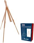 U.S. Art Supply Harbor 72" High Wood Artist Watercolor Field and Display Easel Stand - Beechwood Adjustable Floor & Tabletop Tripod, Holds Painting Canvas Up to 42" Vertical, 28" Horizontal, Portable