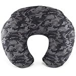 The Peanutshell Black Camo Nursing Pillow for Breastfeeding, Pillow & Nursing Pillow Cover for Baby Boys