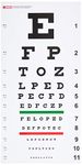 Gima 31308 - Traditional Snellen Optometric Chart, Dimensions 28 x 56 cm, Distance 6.1 m