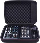 LTGEM Hard Mixer Case for Mackie Mix8 / Mackie ProFX6v3 / Behringer FLOW 8 Compact Mixer, Travel Protective Carrying Storage Bag