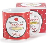 Burton & Burton 9729032 Teacher Ceramic Mug, Multicolor