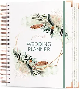 Planberry Wedding Planner – Wedding Planning Binder with Checklists, Pockets & Calendars – Wedding Organizer Notebook for the Bride – Wedding Planning Book with Hardcover - Engagement Gifts