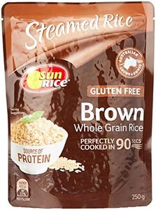 Sun Rice Microwave Medium Grain Brown Rice, 250 g, No Flavour Available