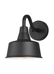 Sea Gull Lighting 8537401-12 Barn Light Small One - Light Outdoor Wall Lantern Outside Fixture, Black