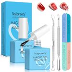 2 x 15ml Gel nail polish remover, Fast gel polish remover, Easily Removes Nail Polish within 2-5 Minutes, Gentle on Nails, Fast-Acting Formula, Quick Removal No Need for Foil, Soaking or Wrapping