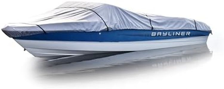 Budge BM-631-X5 600 Denier Center Console V-Hull Mooring Boat Cover Gray 18'-20' Long (Beam Width Up to 106") Waterproof, UV Resistant