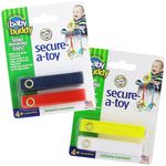 Baby Buddy 4 Piece Secure-A-Toy, Navy/Red/White/Yellow