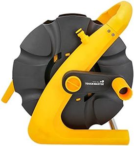 Garden Hose Reel 20M Wall Mounted, Portable, Lightweight, with Carry Handle, Automatic Hose Reel with Integrated Anti-Kink Hose Guide Return, UV-Resistant, Tough Master