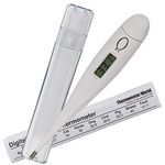 Pet Thermometer For Animal Owners of Dogs Cats Horses Vets Fixed Head Digital Temperature Probe Includes Veterinary Hobdays Chart