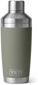 YETI Rambler 20 oz Cocktail Shaker, Stainless Steel, Vacuum Insulated, Pampa Green