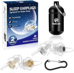 Naiicute öhrstöpsel schlaf 2Paar, Gehörschutz Ohrenstöpsel gegen Schnarchen, Ohr-Stöpsel lärmreduzierung Noise Cancelling Silikon Sleep Ear Plugs für Schlafen Arbeiten Reisen, Erwachsene Kinder 12+