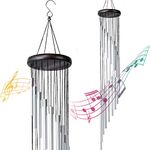 Wind Chimes, 36" Large Memorial Wind Chimes Outdoor with 18 Aluminum Alloy Tubes and Hook, Best Gift for Christmas,Mom,Grandma, Patio,Garden,Balcony, Courtyard and Outside Home Decor(1 Pack)