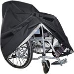 Youyijia Wheel Chair Cover Mobility Scooter Storage Protection Cover 210D Oxford Heavy Duty Waterproof Outdoor Rain Cover with Elastic Band Resist Snow Rain Sun Wind Dust 40 x 126 x 109 cm