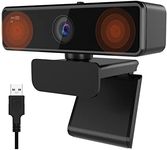 Nuroum V11 2K Webcam for PC, with Noise-Cancelling Microphone & Privacy Cover, 90° Wide Angle 1080P/60fps, USB Plug&Play Computer Web Camera for Laptop/Desktop, Video Calling/Conferencing, Zoom/Skype