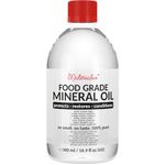 Materialix Food Grade Mineral Oil 500ml - for Wood, Bamboo, Stainless - Chopping Board Oil, Butcher Block Oil - Cutting Board Oil and Conditioner, Wood Oil, Knife Oil, Mineral Oil Food Grade