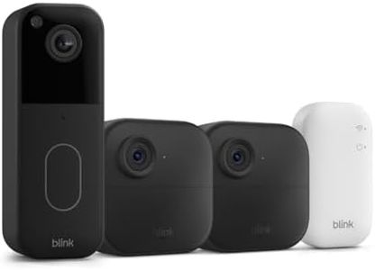 All-new Blink Video Doorbell + Outdoor 4 – Wireless smart security cameras, head-to-toe HD view, two-year battery life. Sync Module Core included – 2 camera system + Video Doorbell