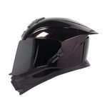 Steelbird Sbh-57 Fighter Isi And Dot Certified Full Face Helmet For Men And Women With Inner Chrome Sun Shield (Large 600 Mm, Glossy Blaze)